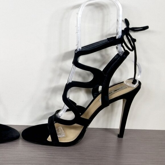 Steve Madden 'Ava' Sandal, Black Suede, Womens Size 10 M - Picture 8 of 12